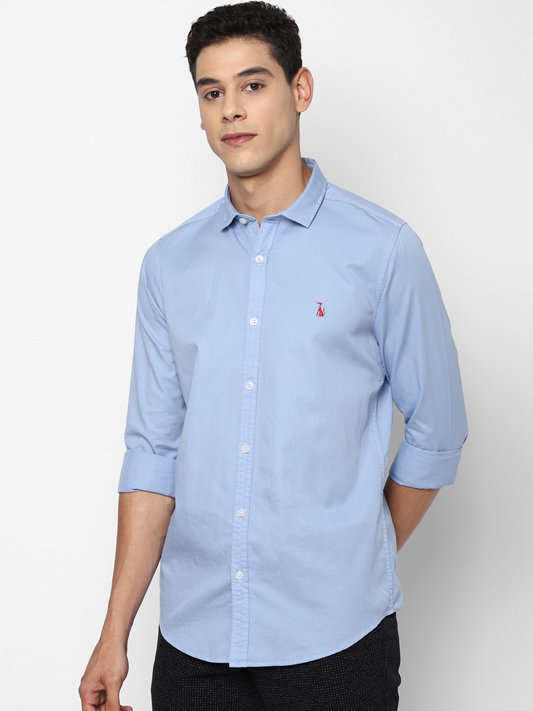 

SIMON CARTER LONDON Men Blue Slim Fit Opaque Casual Shirt