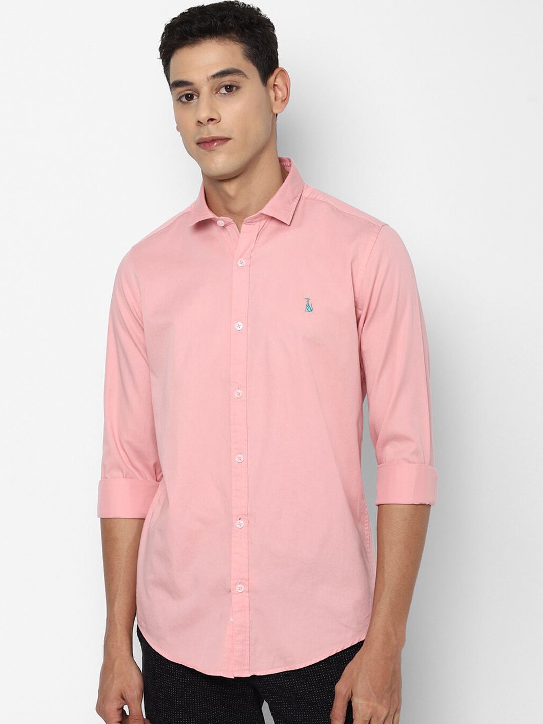 

SIMON CARTER LONDON Men Pink Slim Fit Opaque Casual Shirt