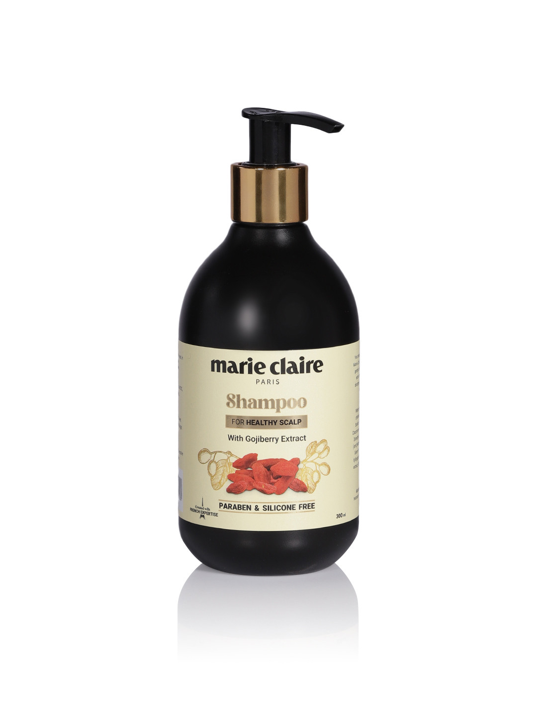 

Marie Claire Paris Gojiberry Extract Shampoo for Healthy Scalp 300 ml, Black