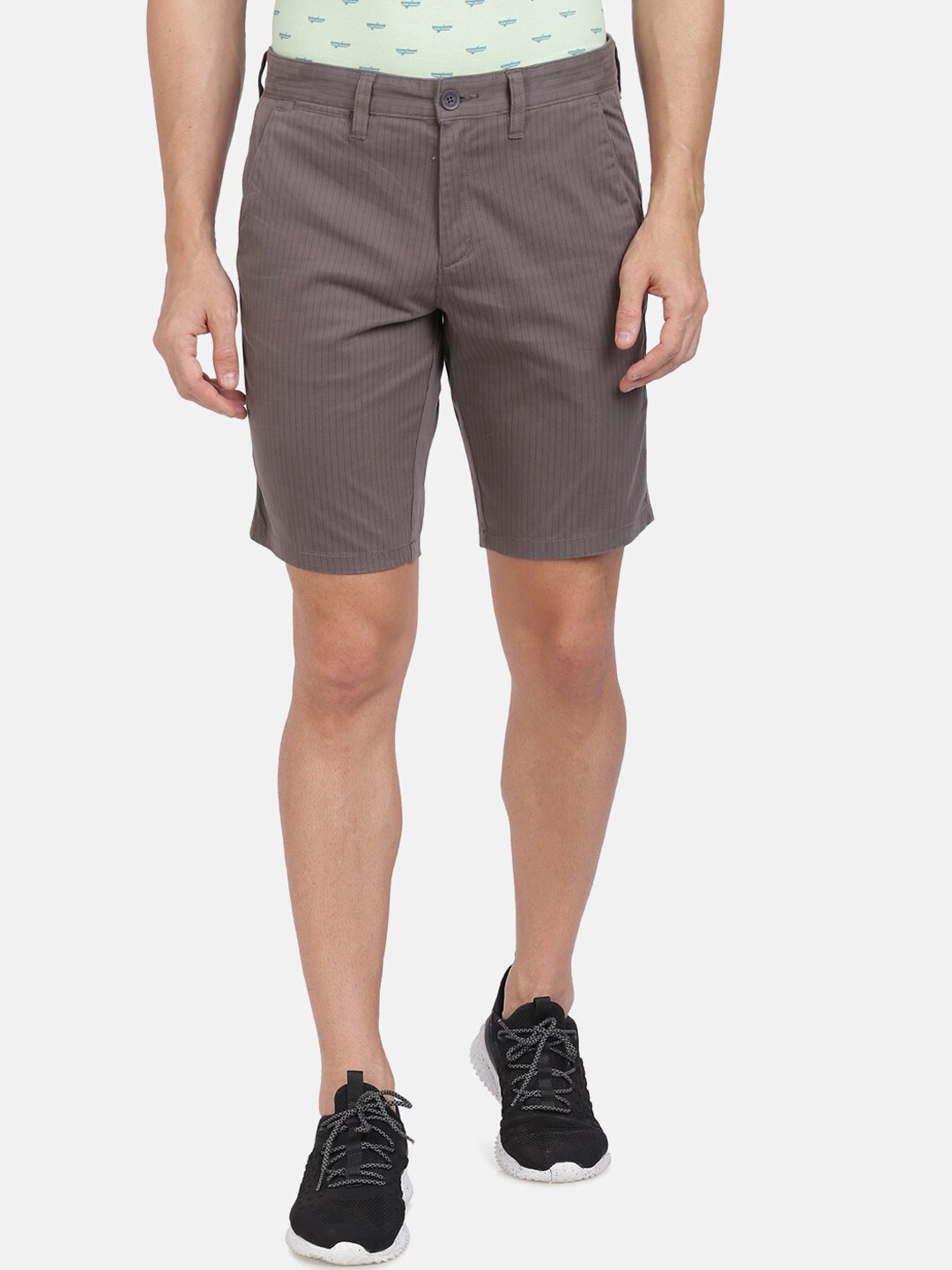 

Crocodile Men Brown Slim Fit Regular Cotton Shorts