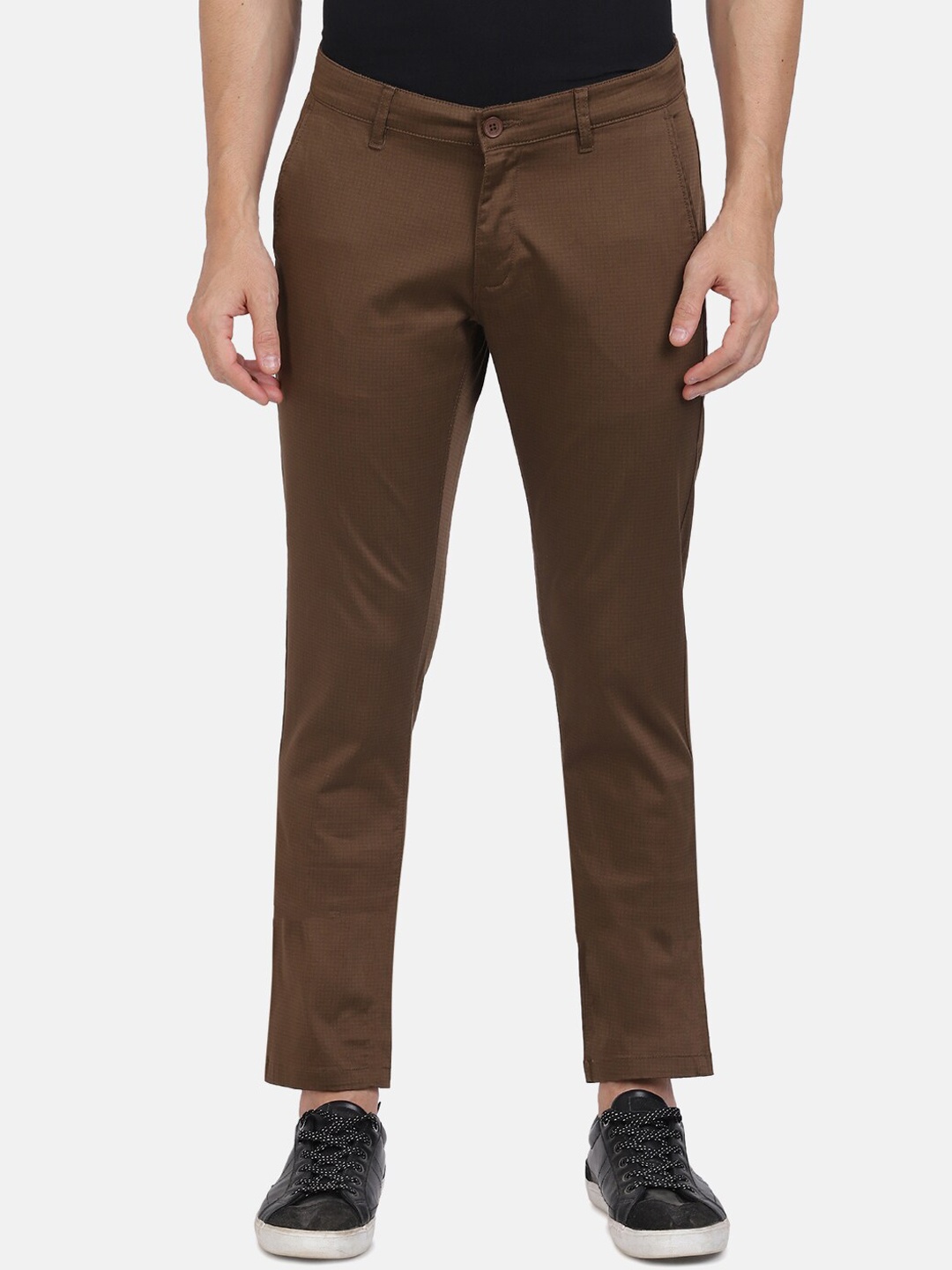 

Crocodile Men Brown Slim Fit Trousers