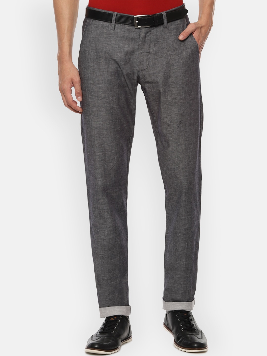 

Louis Philippe Sport Men Grey Slim Fit Trousers