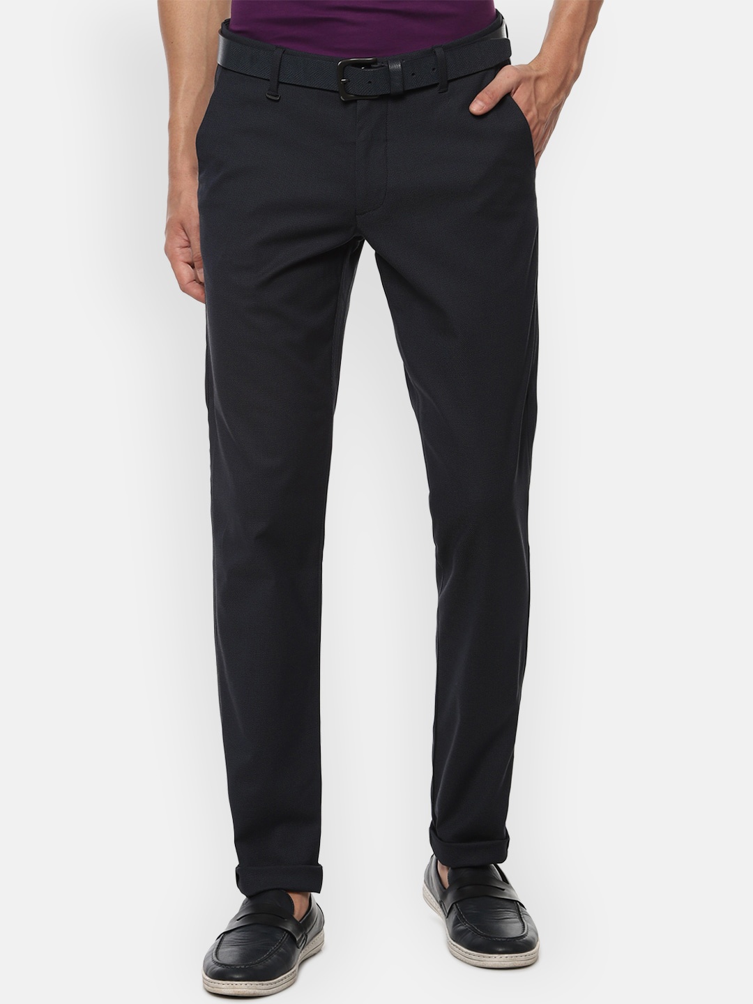 

Louis Philippe Sport Men Black Slim Fit Trousers