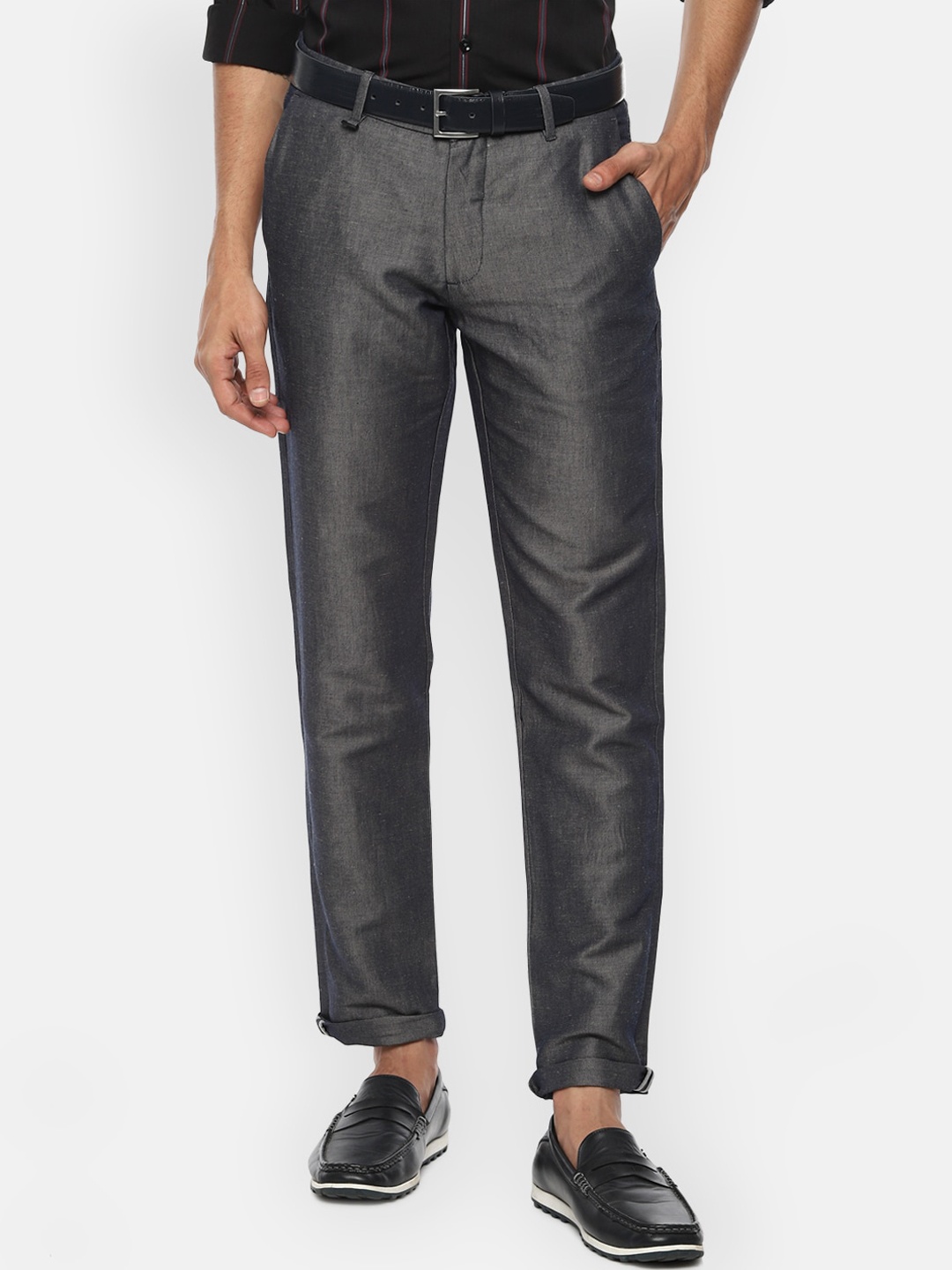 

Louis Philippe Sport Men Grey Slim Fit Trousers