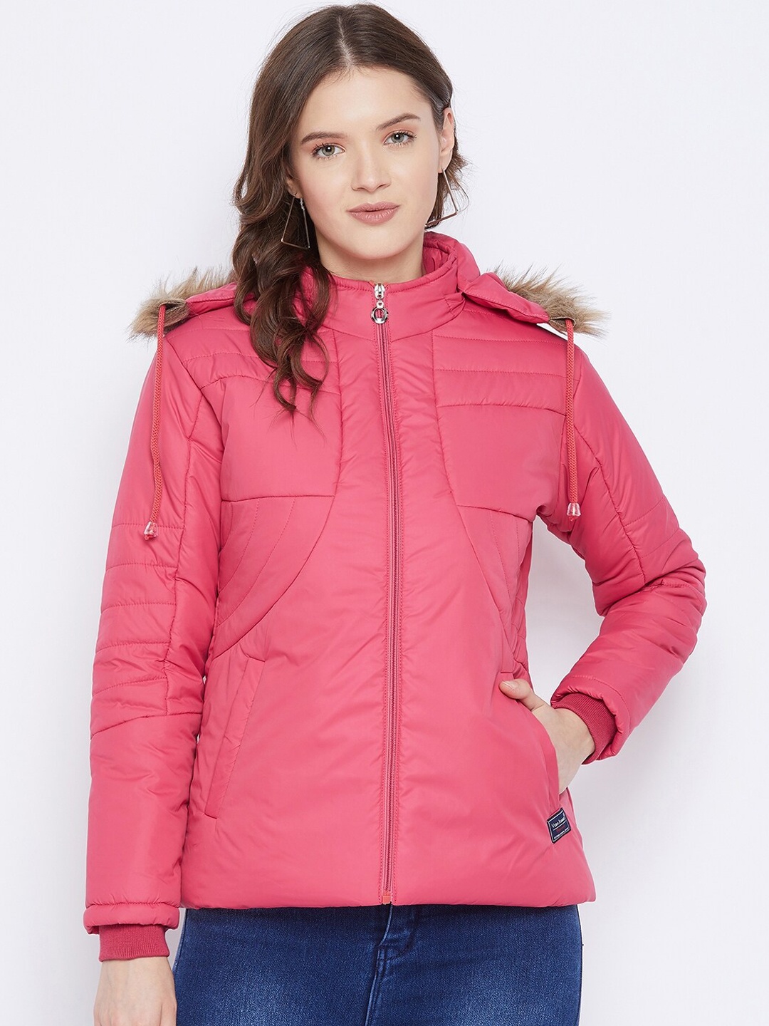 

VERO AMORE Women Pink Colourblocked Insulator Parka Jacket