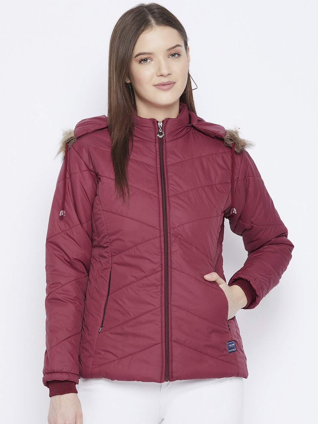 

VERO AMORE Women Maroon Hooded Insulator Parka Jacket