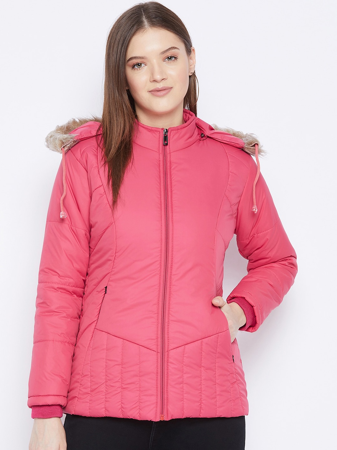

VERO AMORE Women Pink Hooded Insulator Parka Jacket