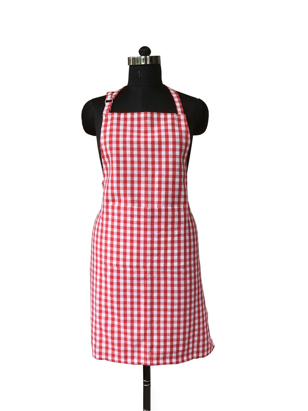 

Lushomes Red & White Checked Cotton Apron