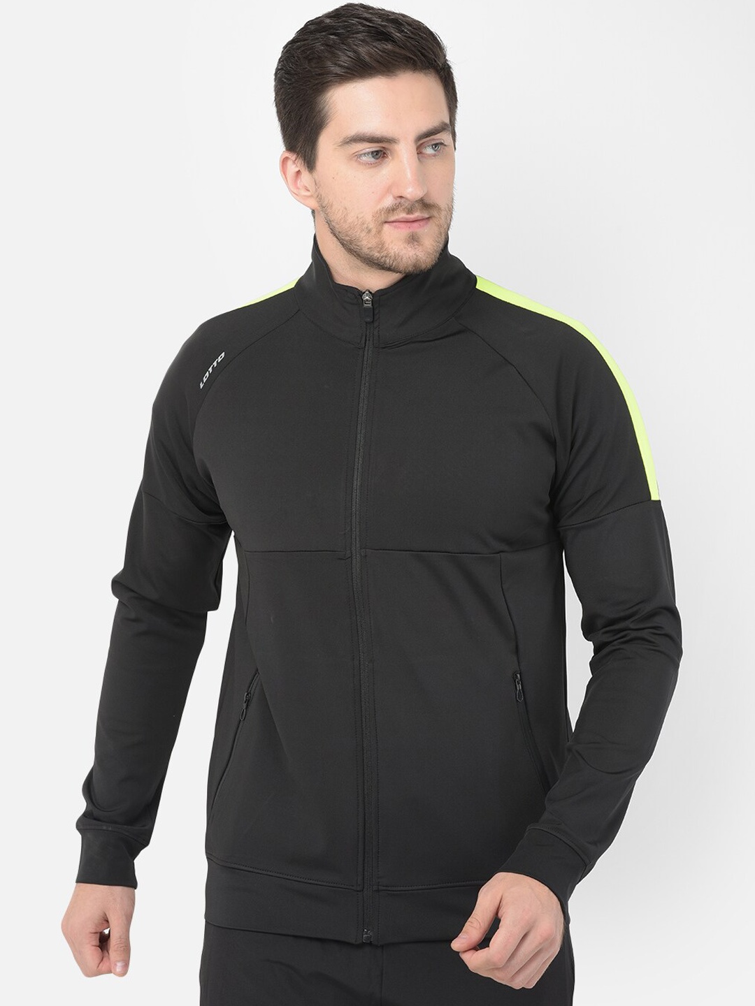 

Lotto Men Black Sporty Jacket