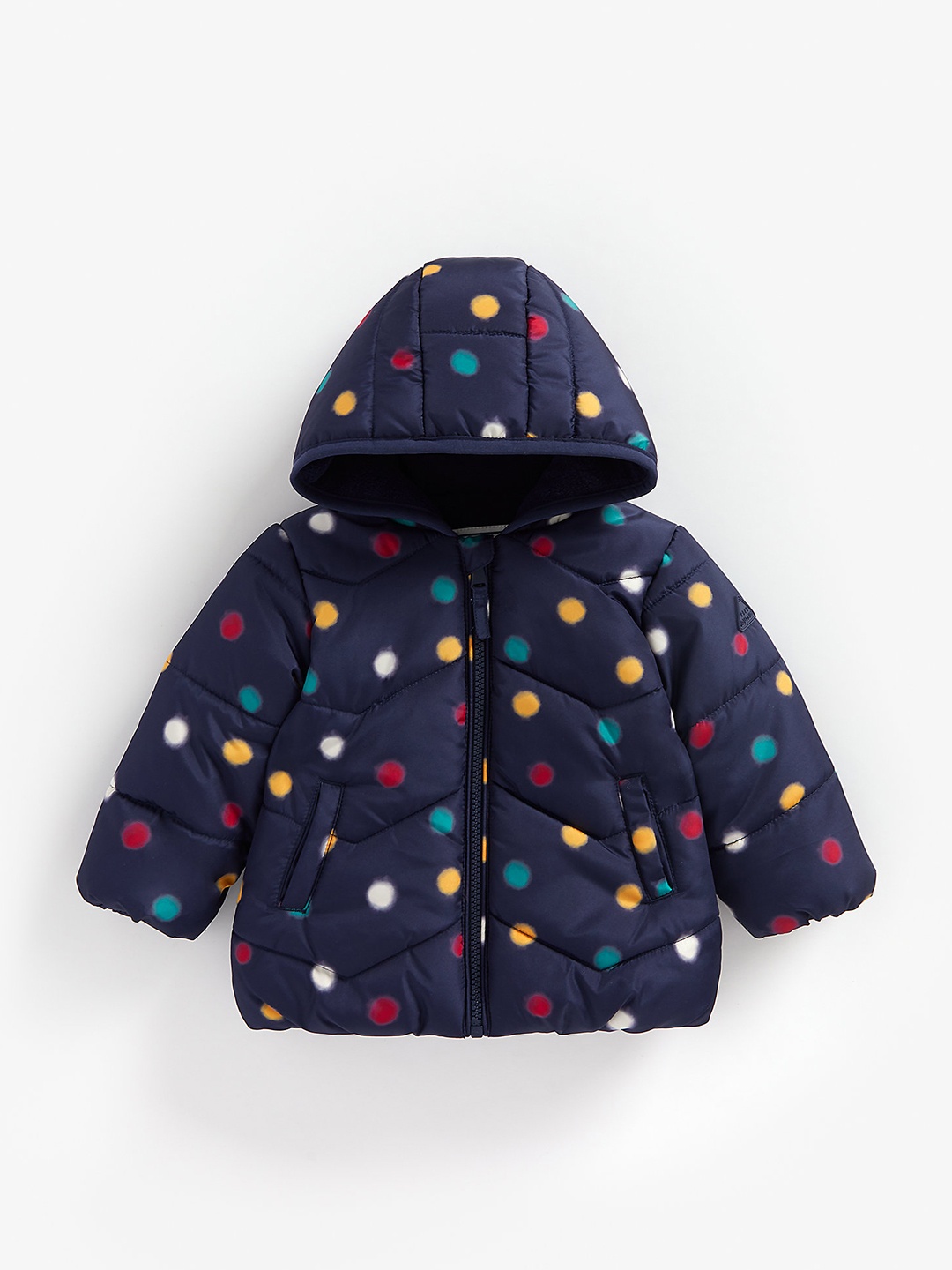 

mothercare Girls Navy Blue Puffer Jacket