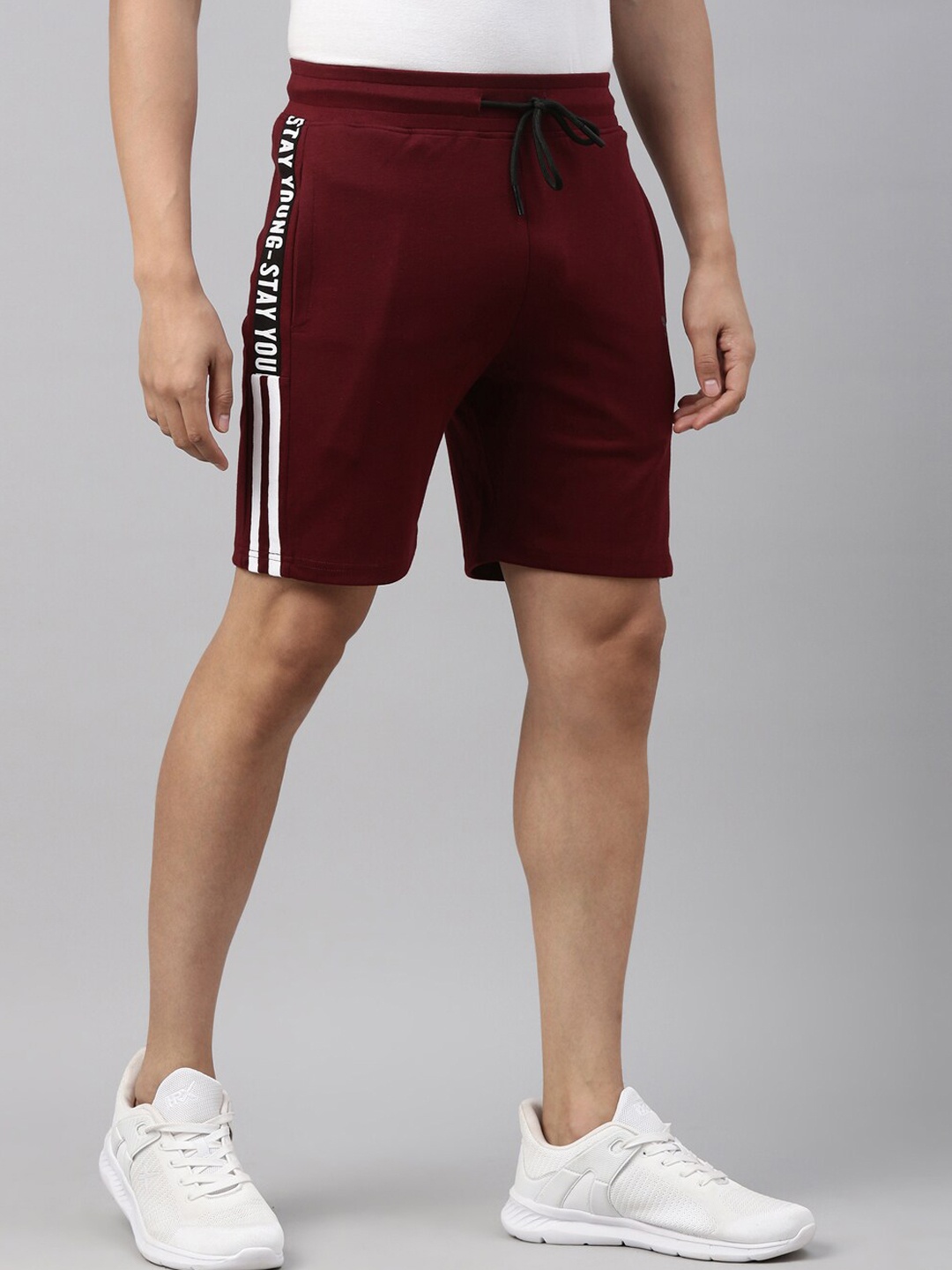 

Joven Men Burgundy Sports Shorts