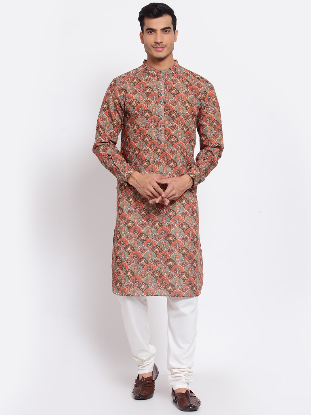 

Style Quotient Men Multicoloured Floral Kurta, Multi