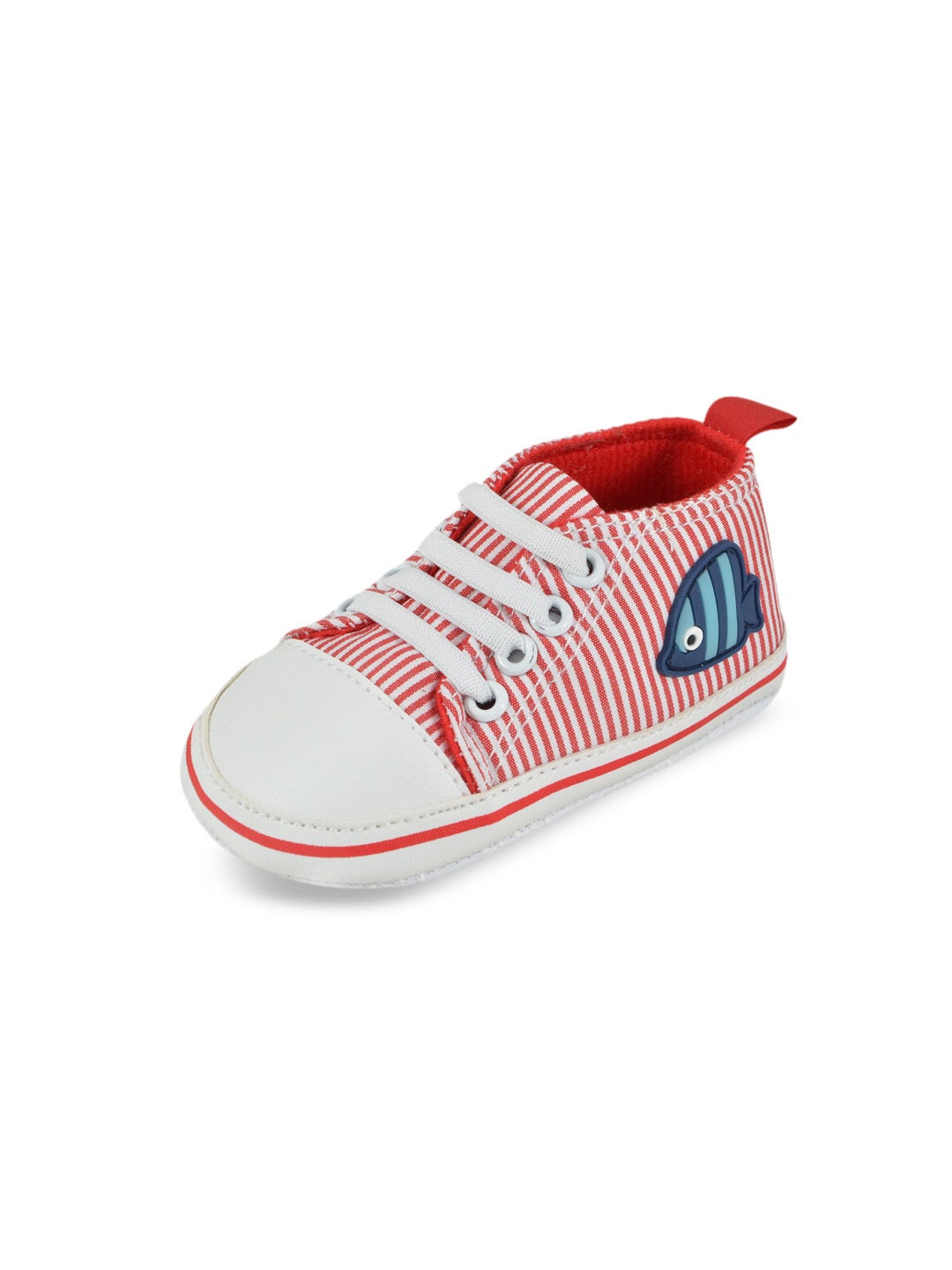 

Butterthief Unisex Kids Red Striped Slip-On Sneakers