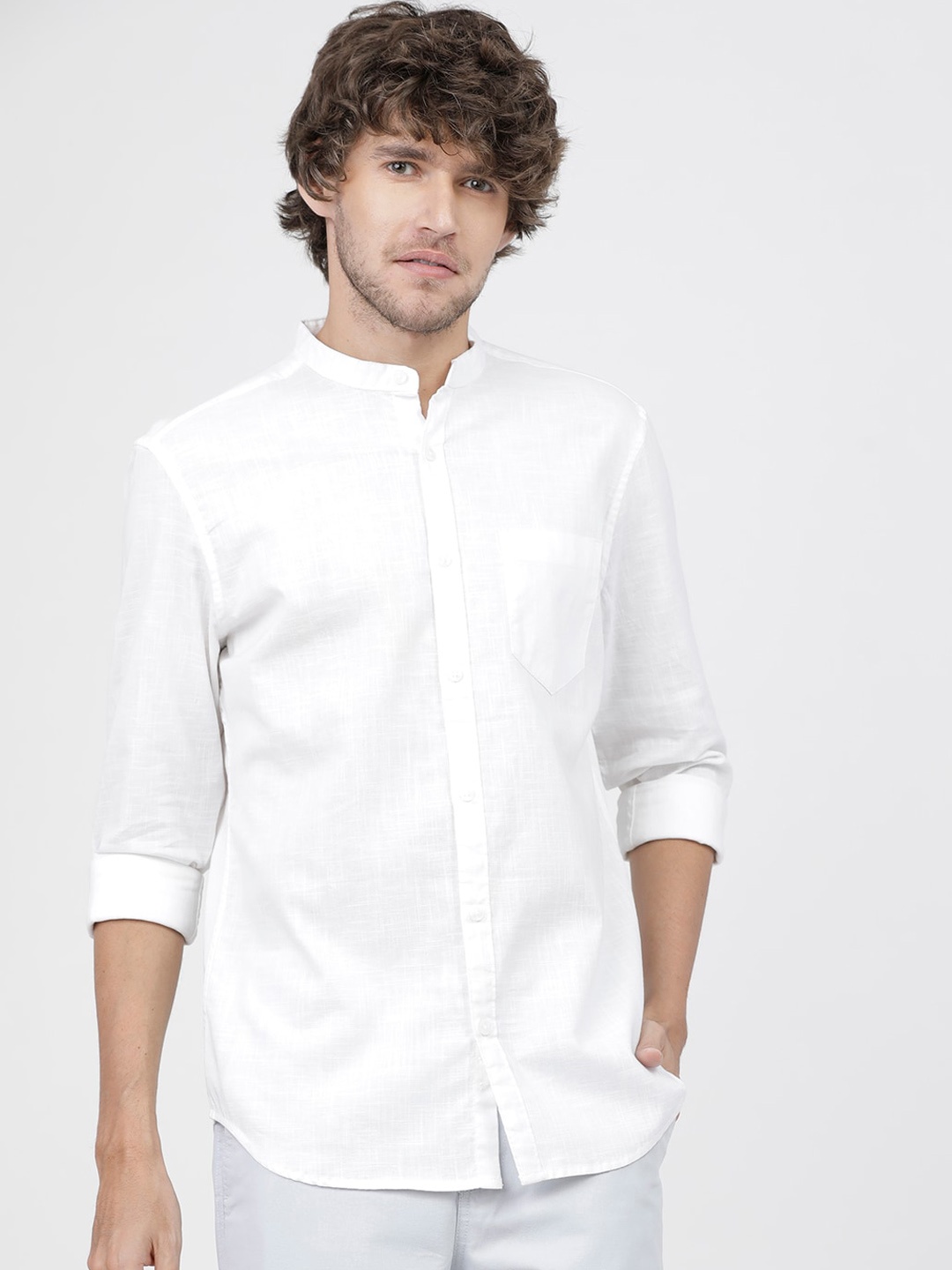 

KETCH Slim Fit Casual Shirt, White