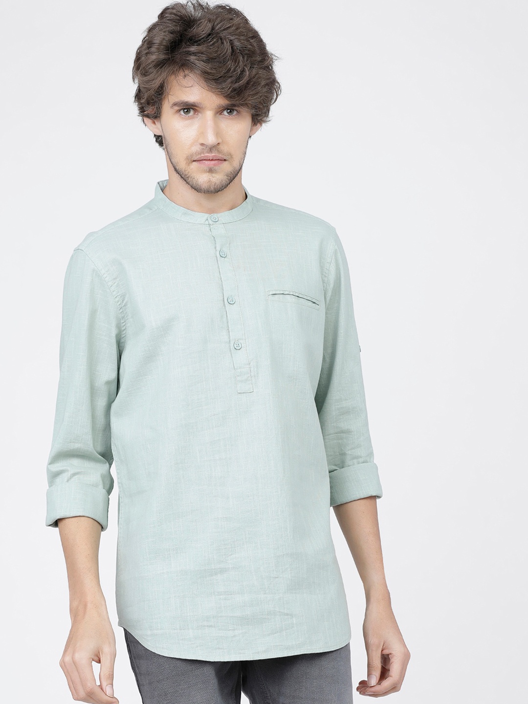 

KETCH Men Slim Fit Casual Shirt, Green