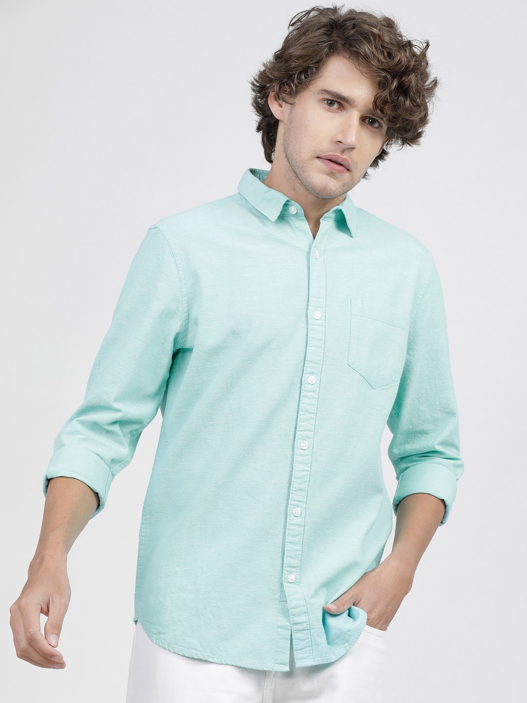 

KETCH Slim Fit Casual Shirt, Blue