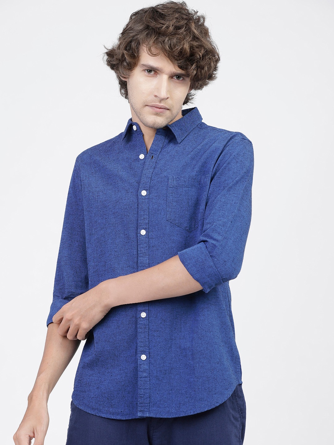 

KETCH Slim Fit Casual Shirt, Blue