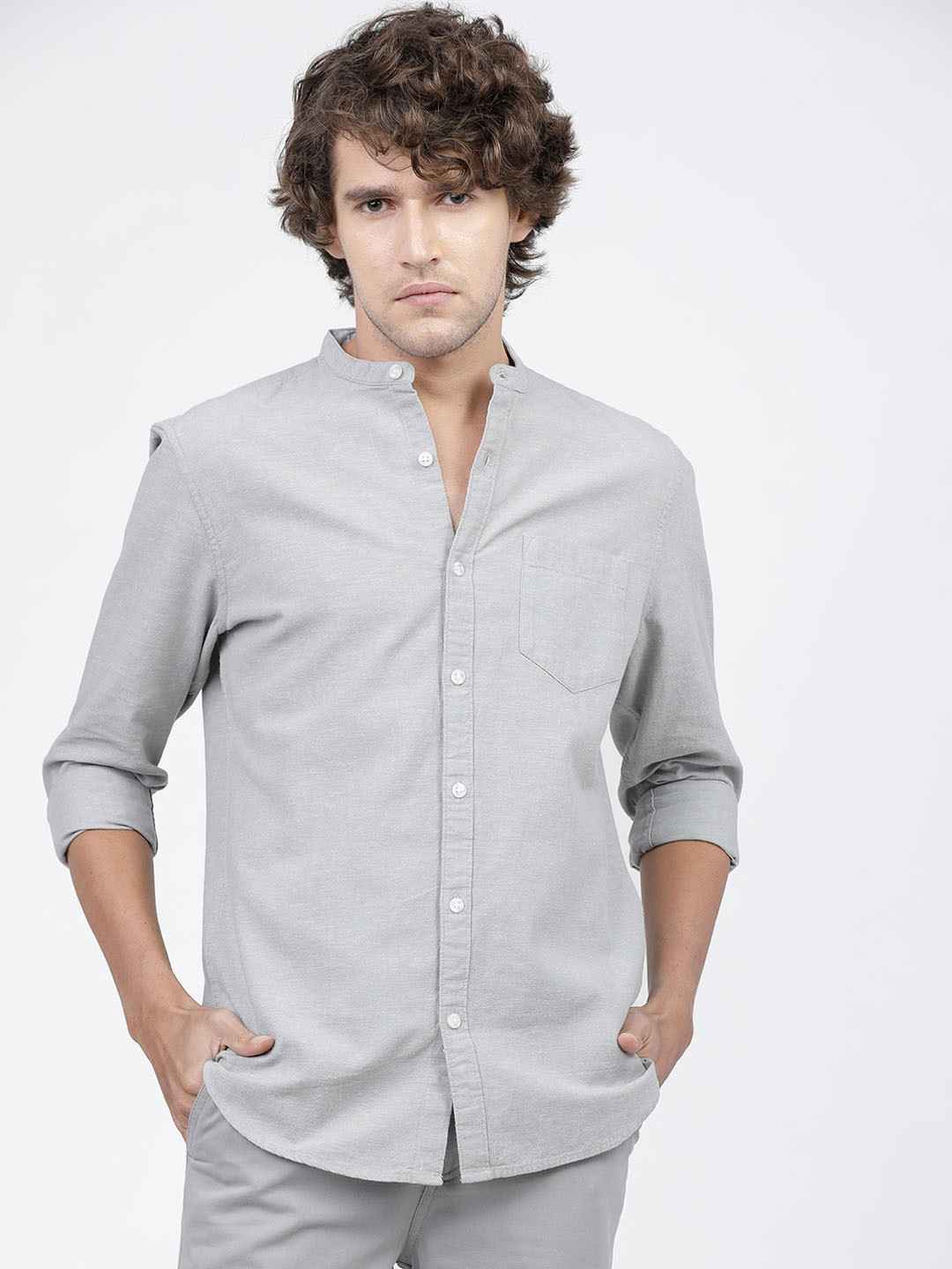 

KETCH Men Slim Fit Casual Shirt, Grey
