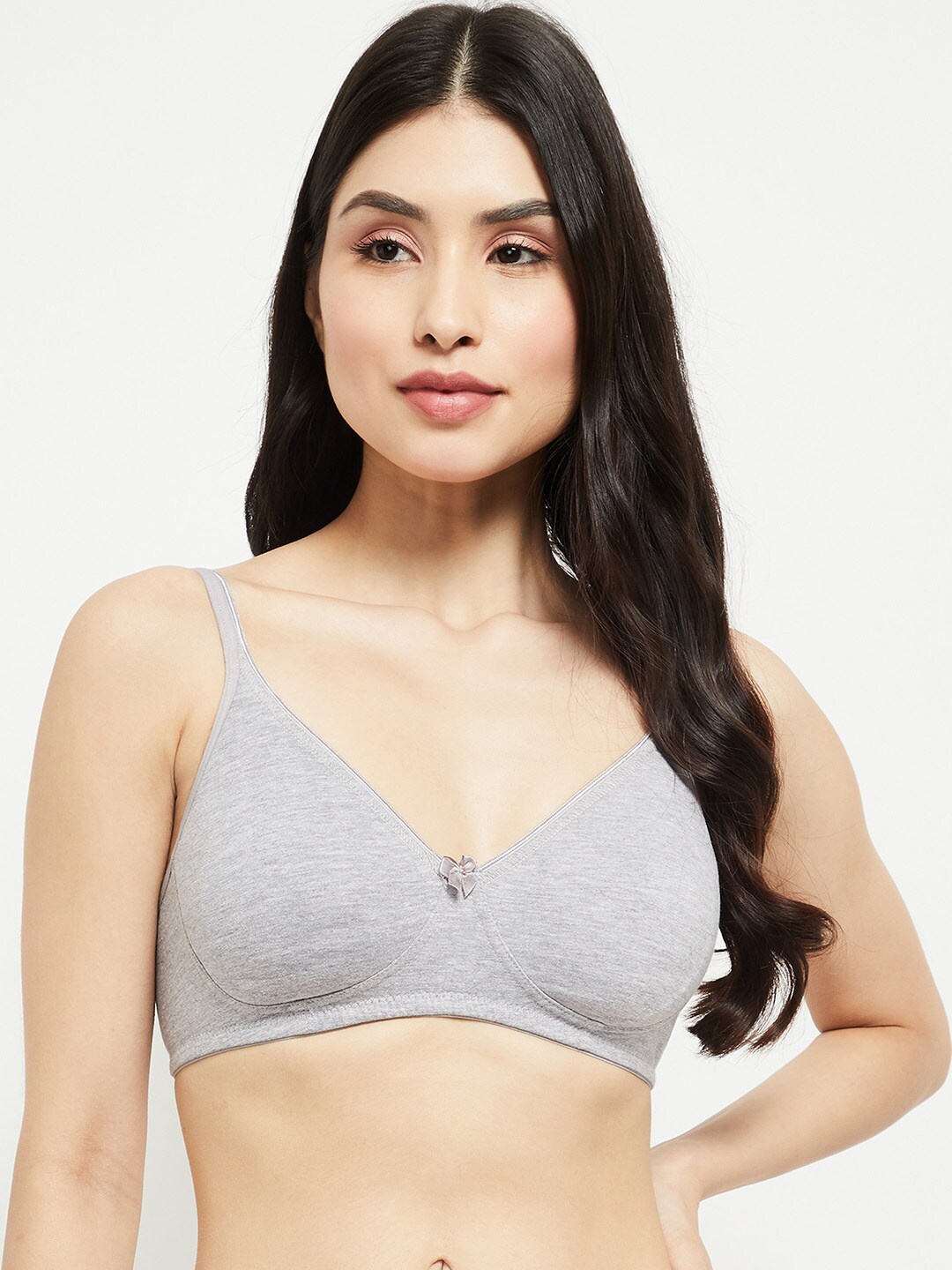 

max Grey Melange T-shirt Bra Lightly Padded