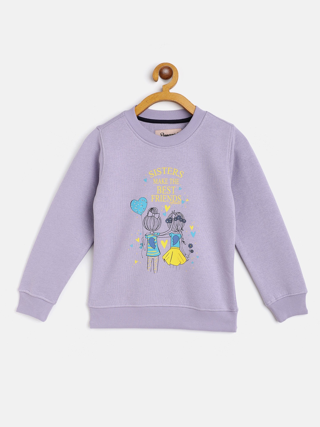 

Peppermint Girls Lavender Printed Sweatshirt