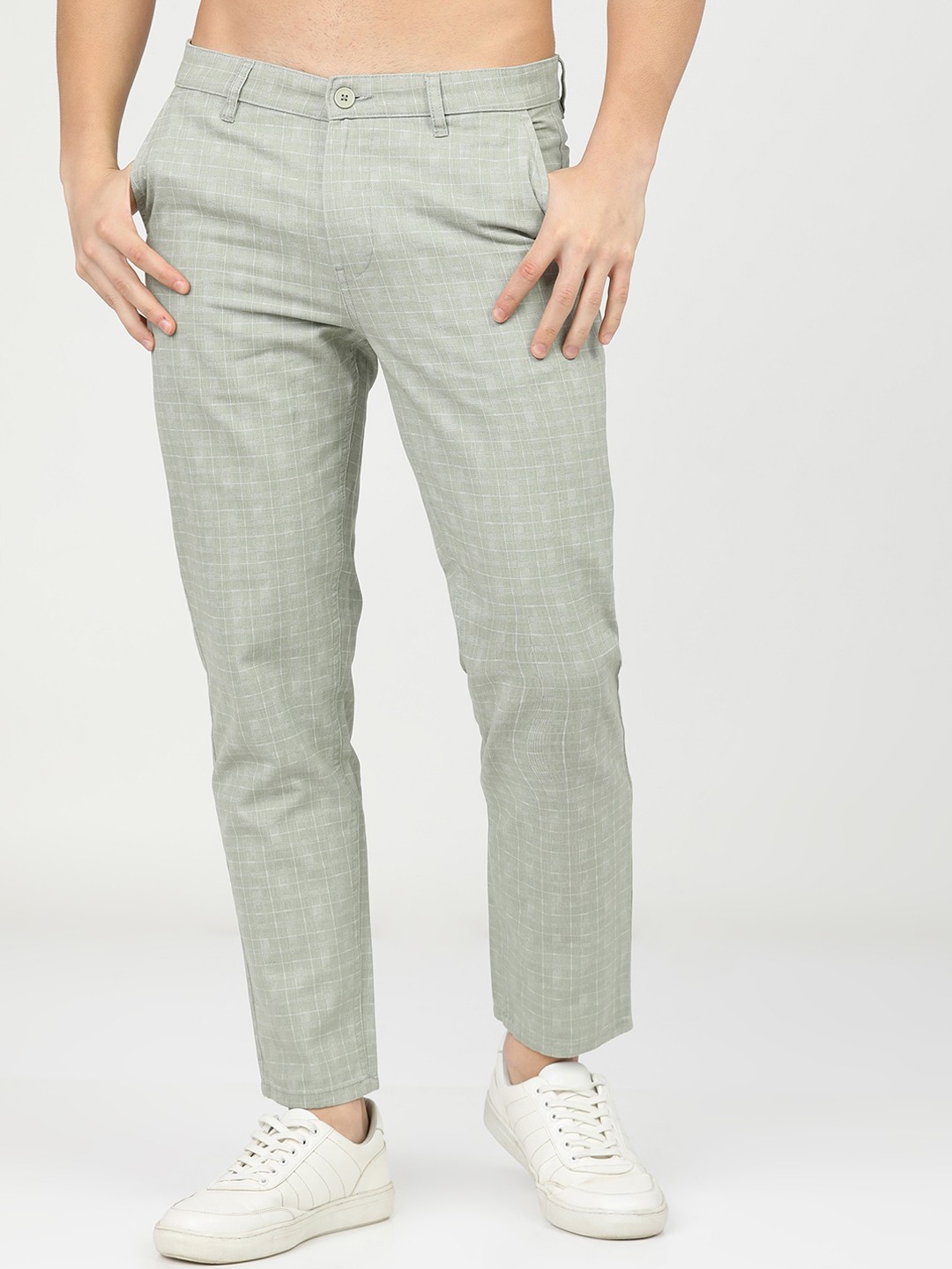 

KETCH Men Blue Slim Fit Easy Wash Trousers