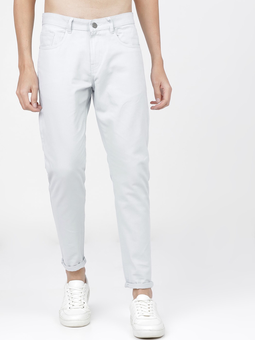 

KETCH Men Blue Tapered Fit Easy Wash Chinos Trousers