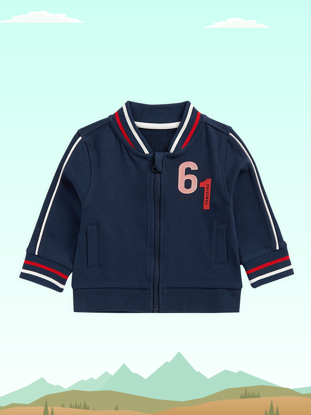 

mothercare Boys Navy Blue Pure Cotton Sweatshirt
