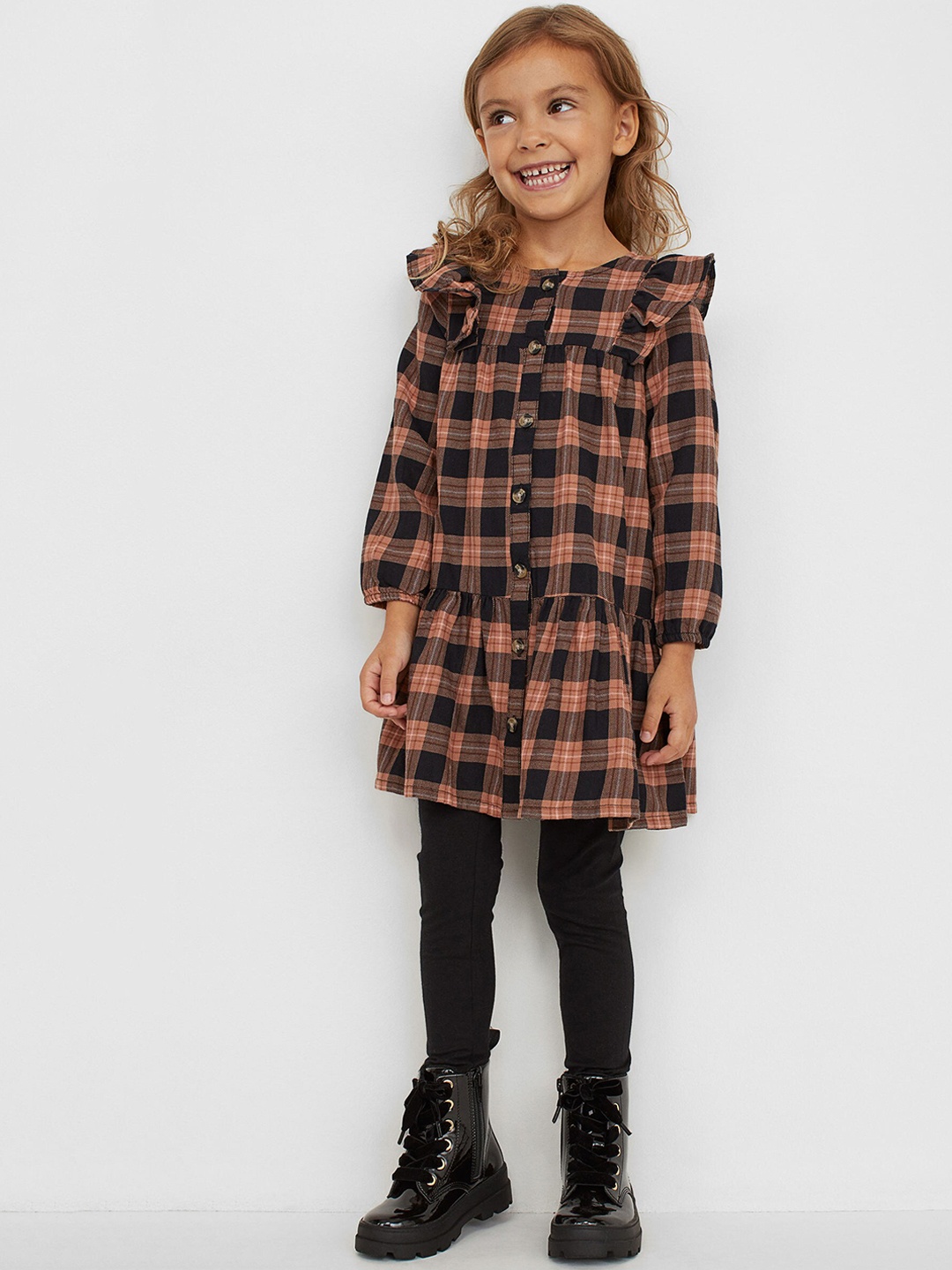 

H&M Girls Black 2-Piece Cotton Set