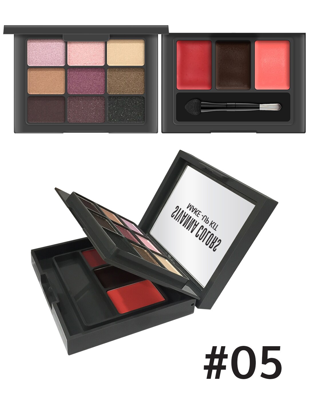 

Sivanna Colors Eyeshadow & Lip Pigmentation Pressed Powder Make-Up Kit - 20 g, Multi