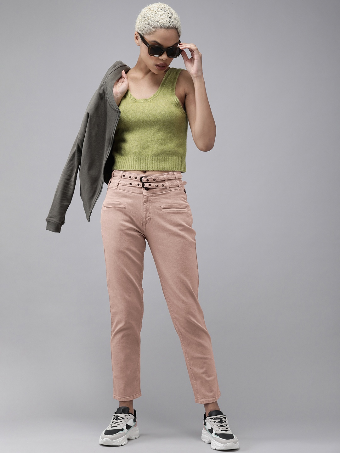 

The Roadster Lifestyle Co Women Rose Slim Fit High-Rise Stretchable Jeans