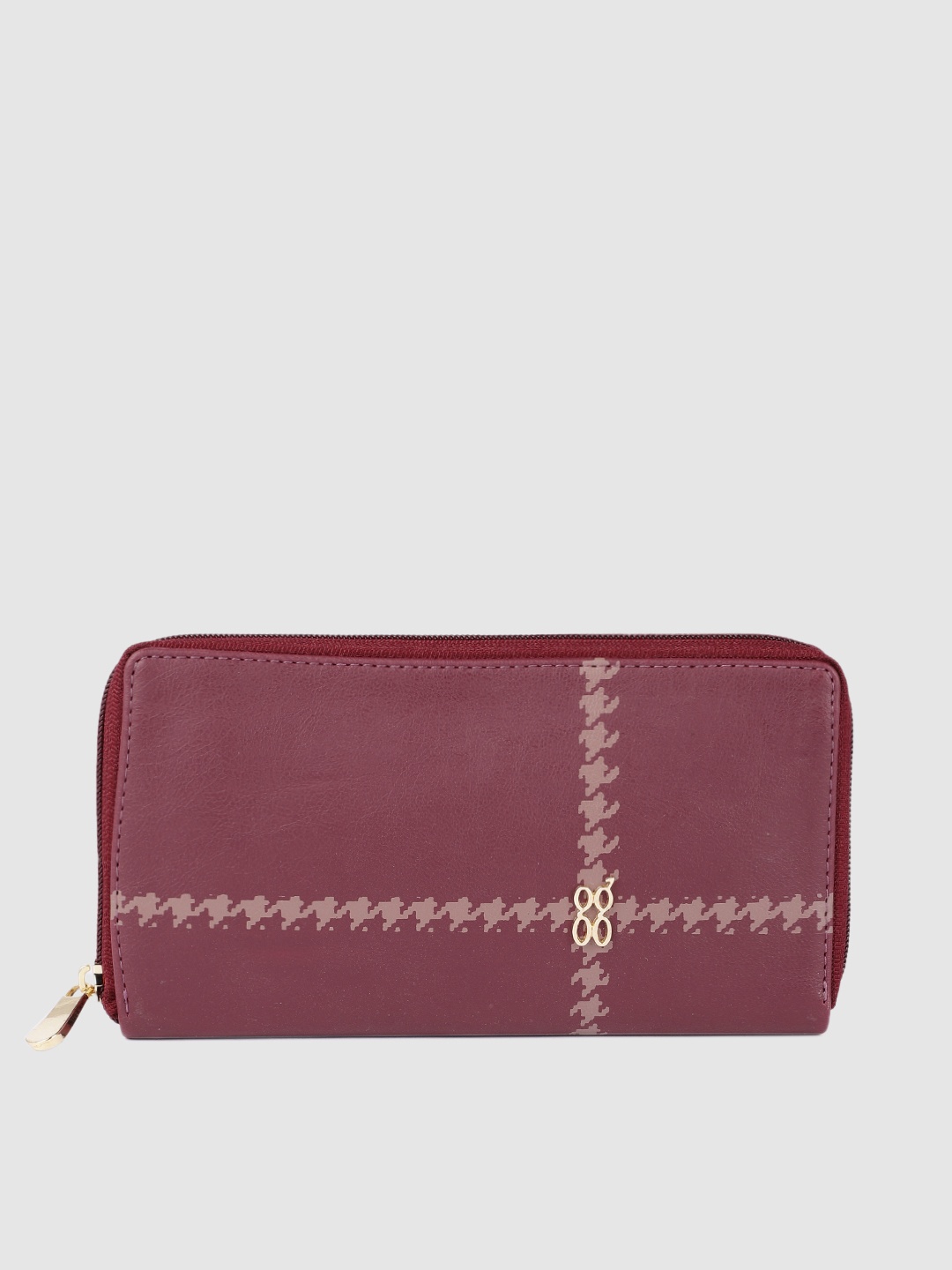 

Baggit Women Burgundy Zip Around Wallet