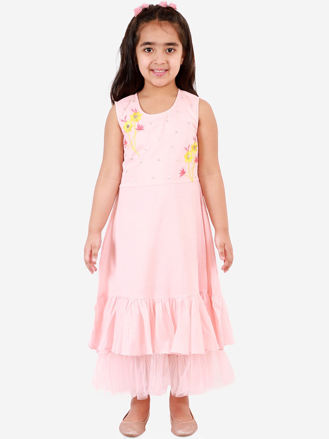 

LIL DRAMA Pink Ethnic Maxi Dress