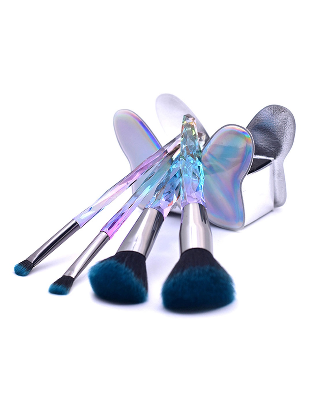 

SCOOBIES Pack of 4 Multicolored Make Up Brushes, Multi
