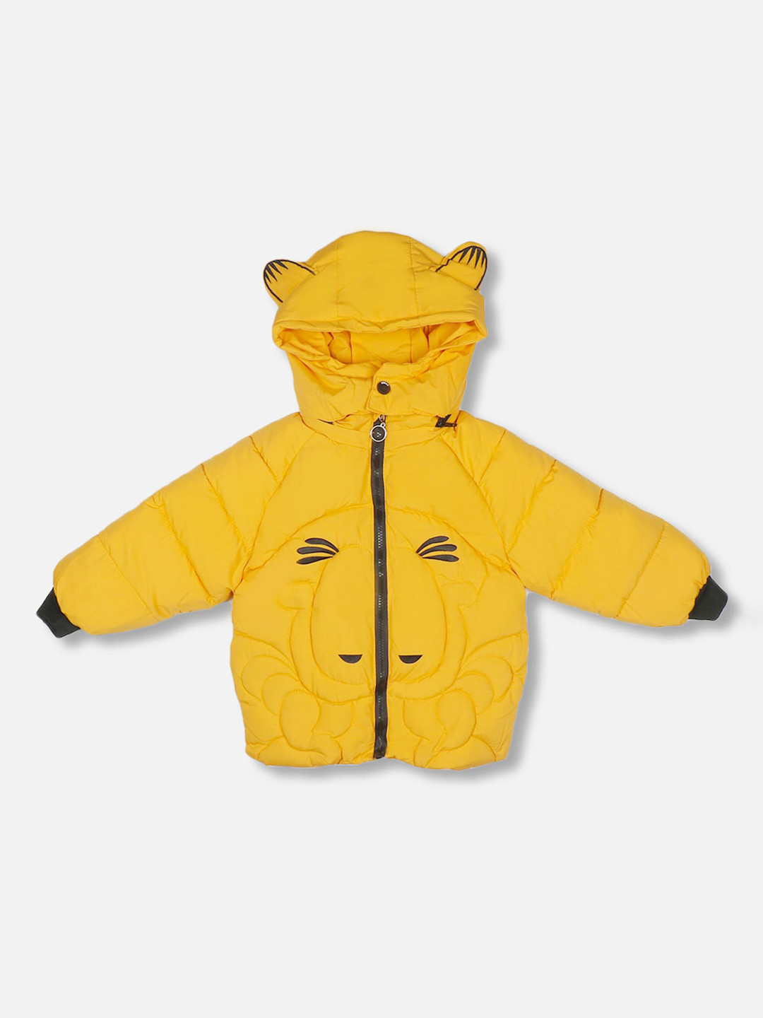 

PASSION PETALS Boys Yellow Lightweight Hooded Puffer Jacket