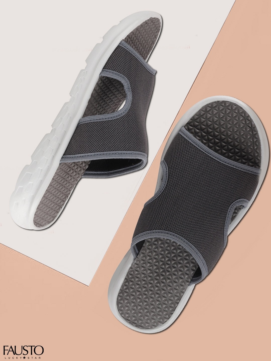 

FAUSTO Men Grey Sliders