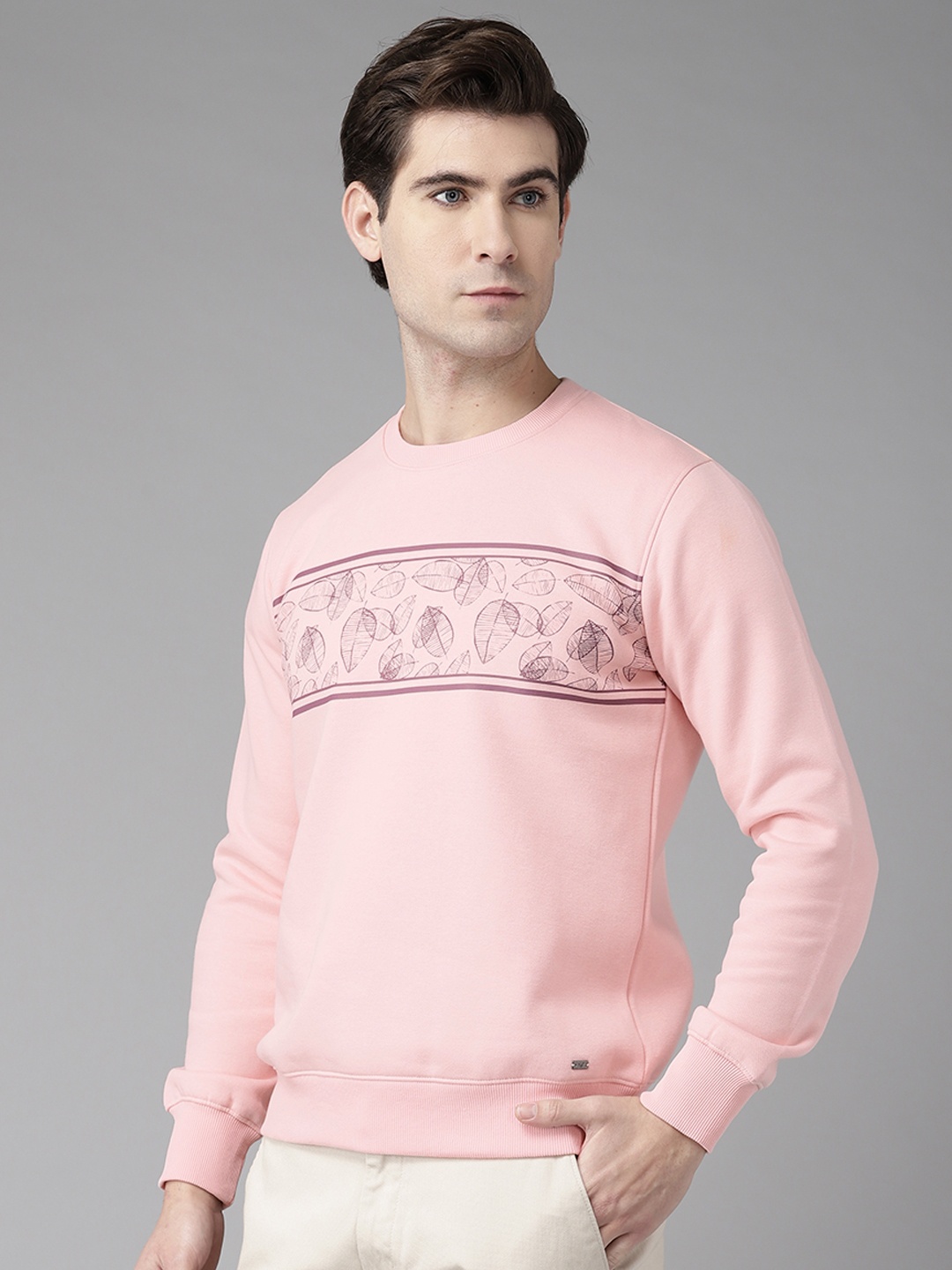 

Blackberrys Men Pink Printed Sweatshirt