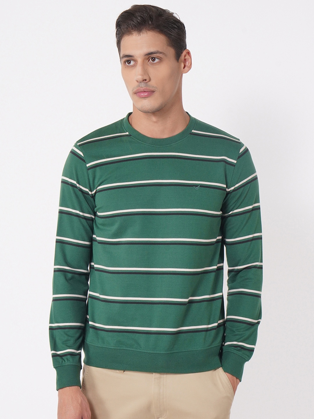 

Blackberrys Striped Sweatshirt, Green