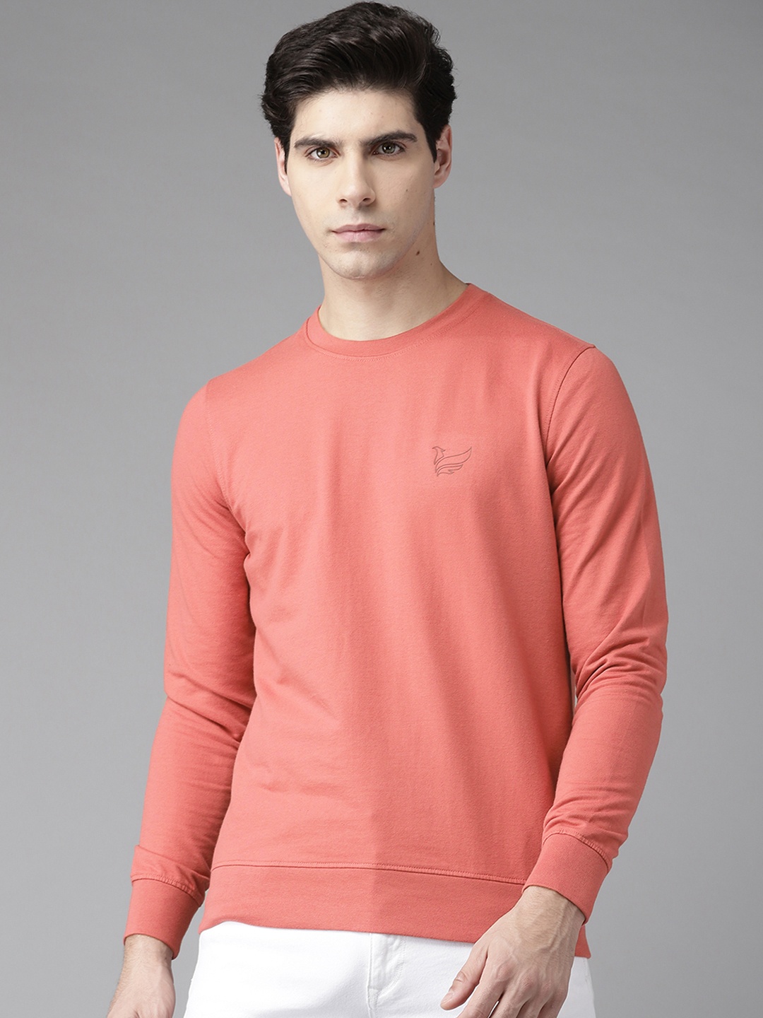 

Blackberrys Men Pink Solid Sweatshirt