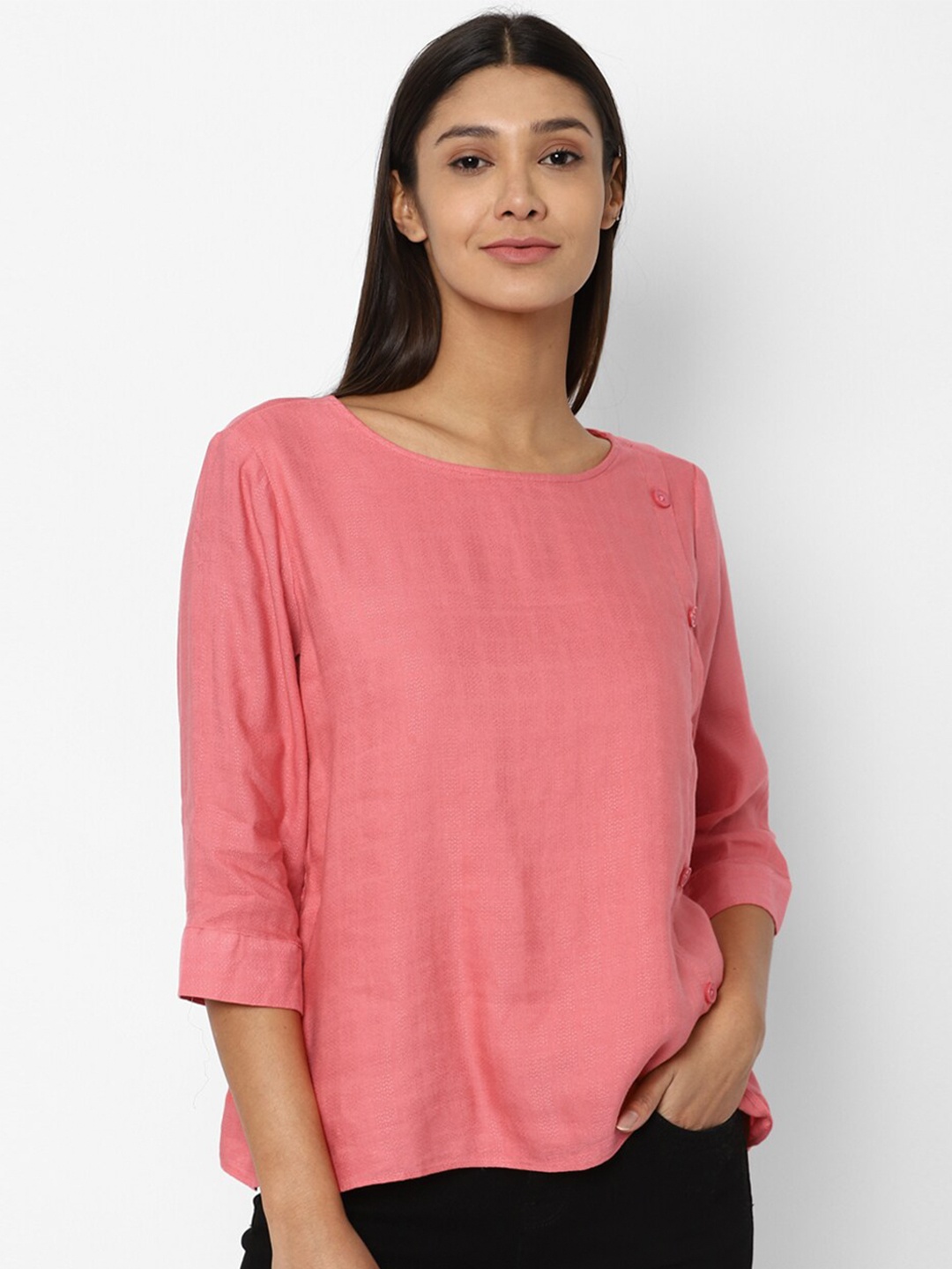

Allen Solly Woman Pink Regular Top