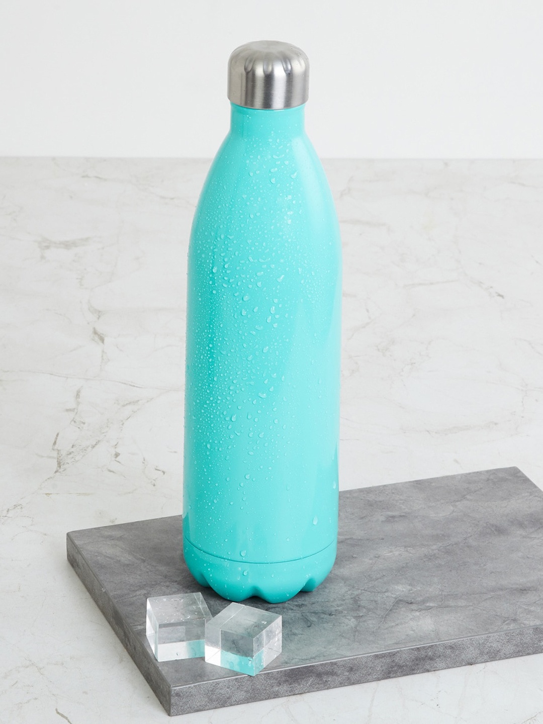 

Home Centre Teal Blue Solid Stainless Steel Water Bottle