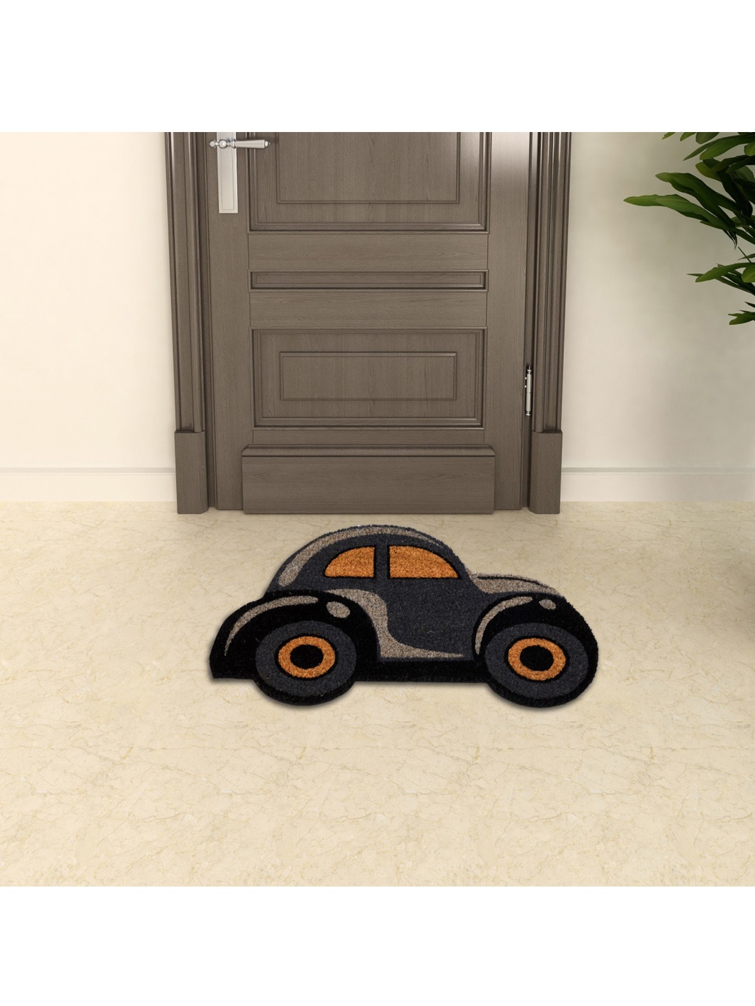 

Home Centre Black & Grey Textured Coir & Rubber Anti-Skid Door Mat