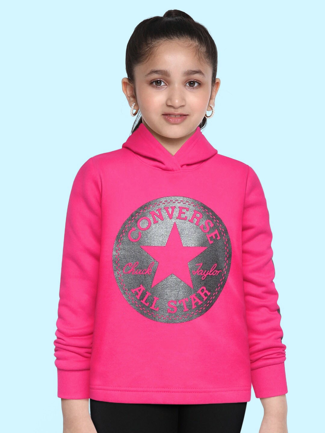

Converse Girls Pink Hooded Sweatshirt