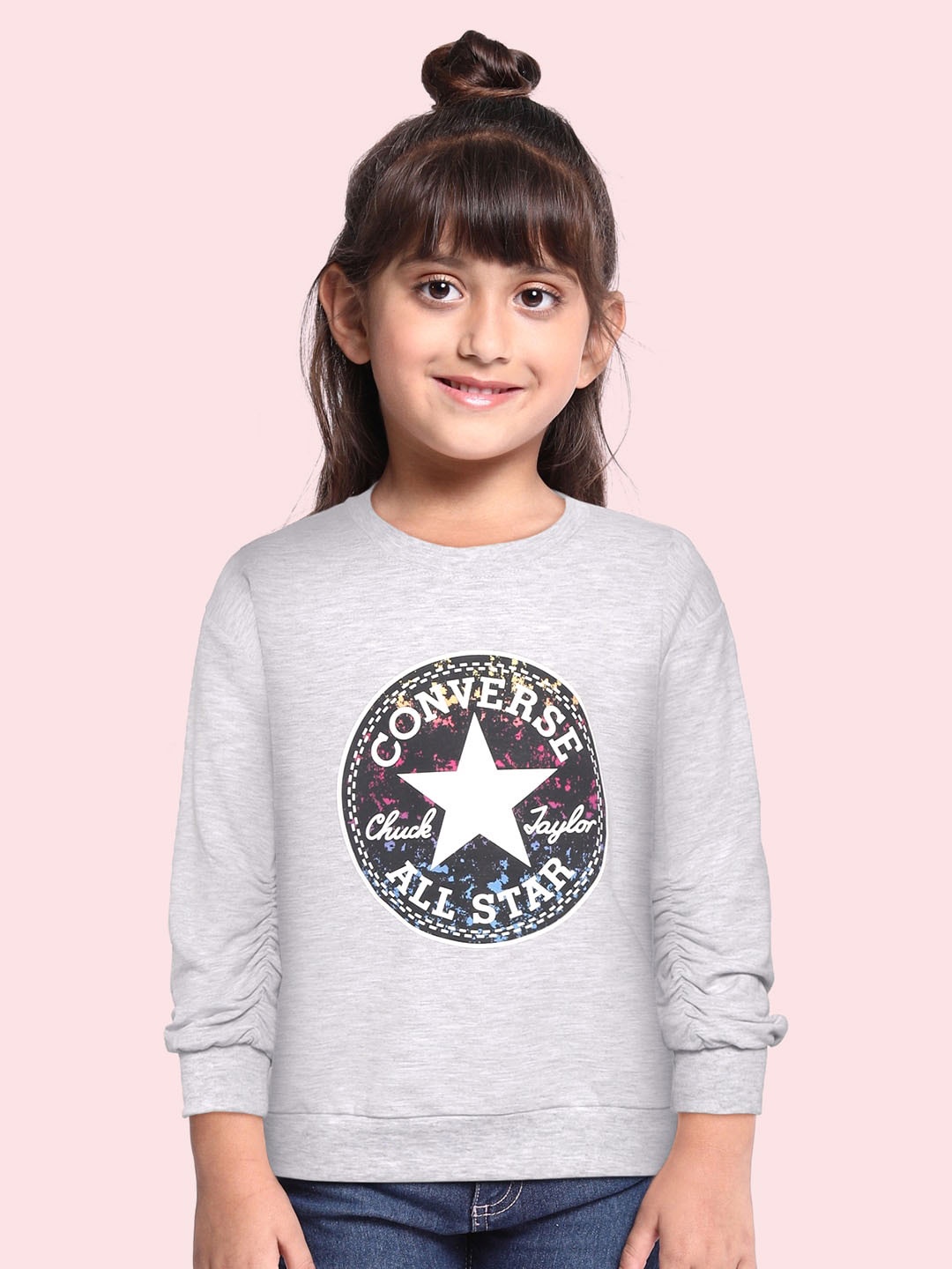 

Converse Girls Grey Printed Sweatshirt