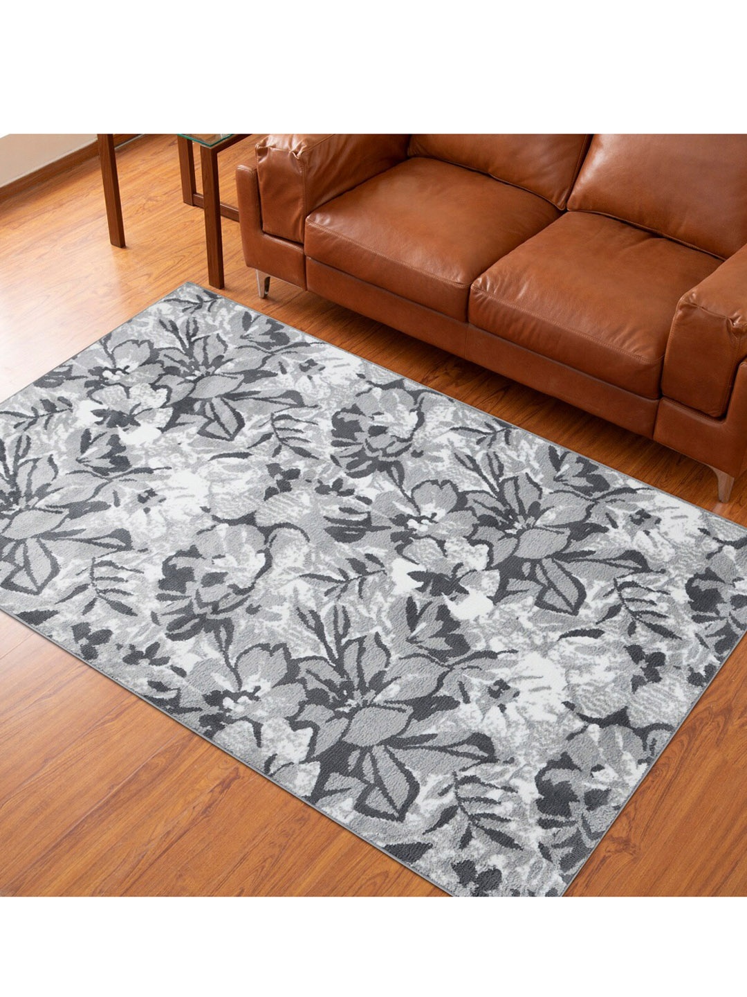 

Home Centre Grey Textured Woven Polyester Carpet - 150x210cm
