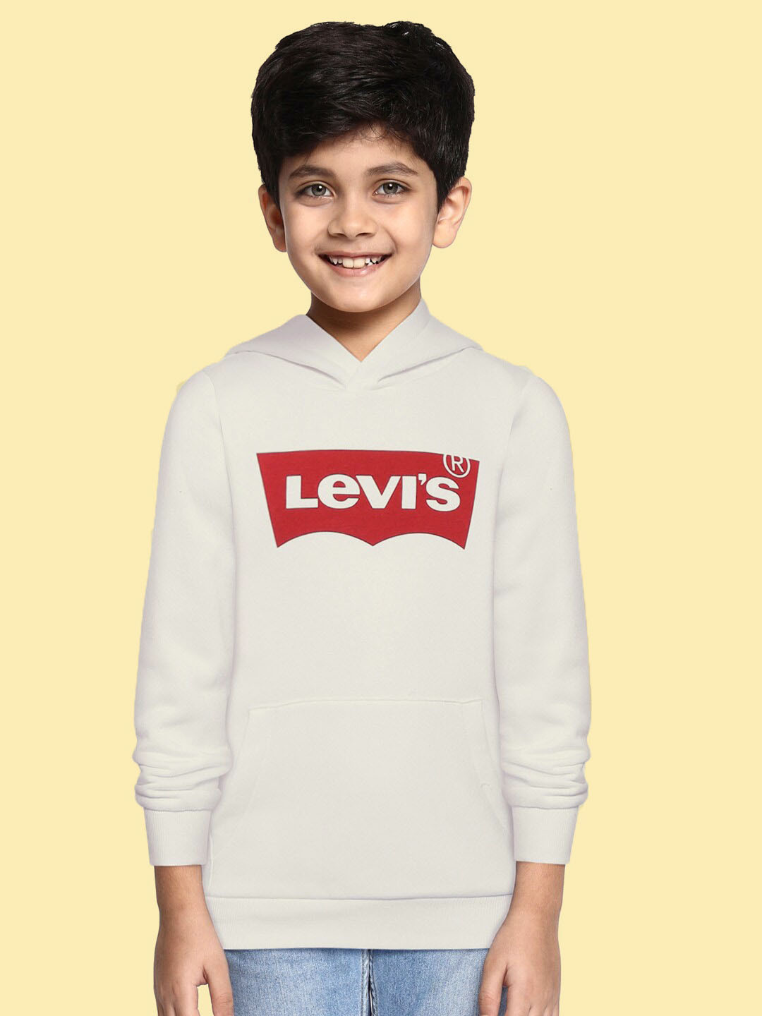 

Levis Boys White Printed Sweatshirt