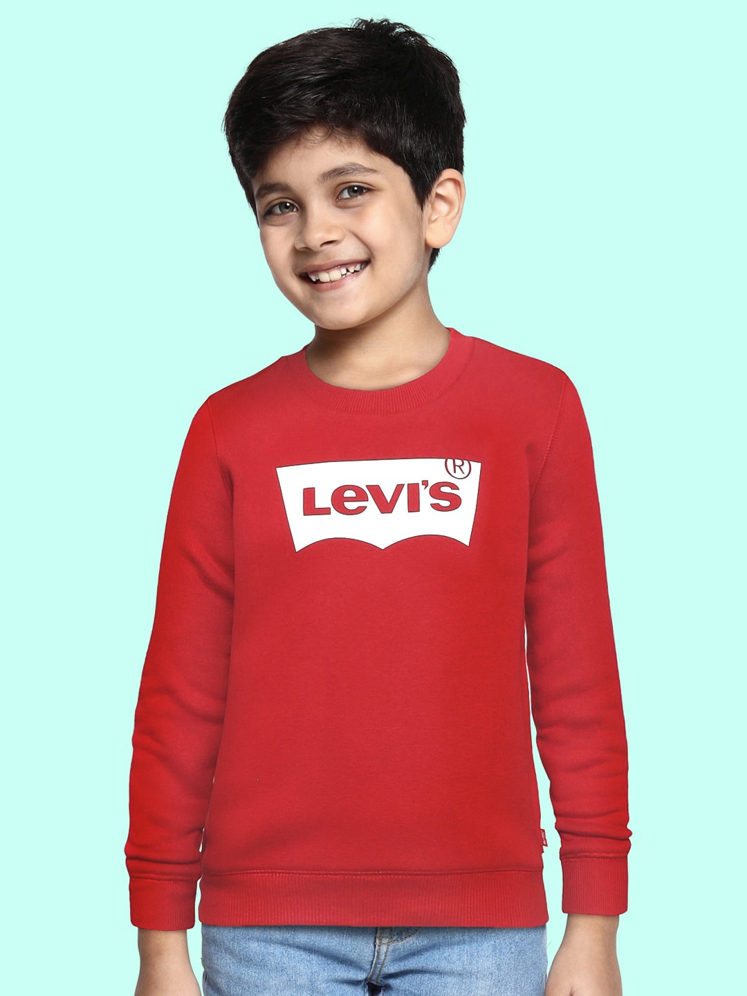 

Levis Boys Red LVB Sweatshirt
