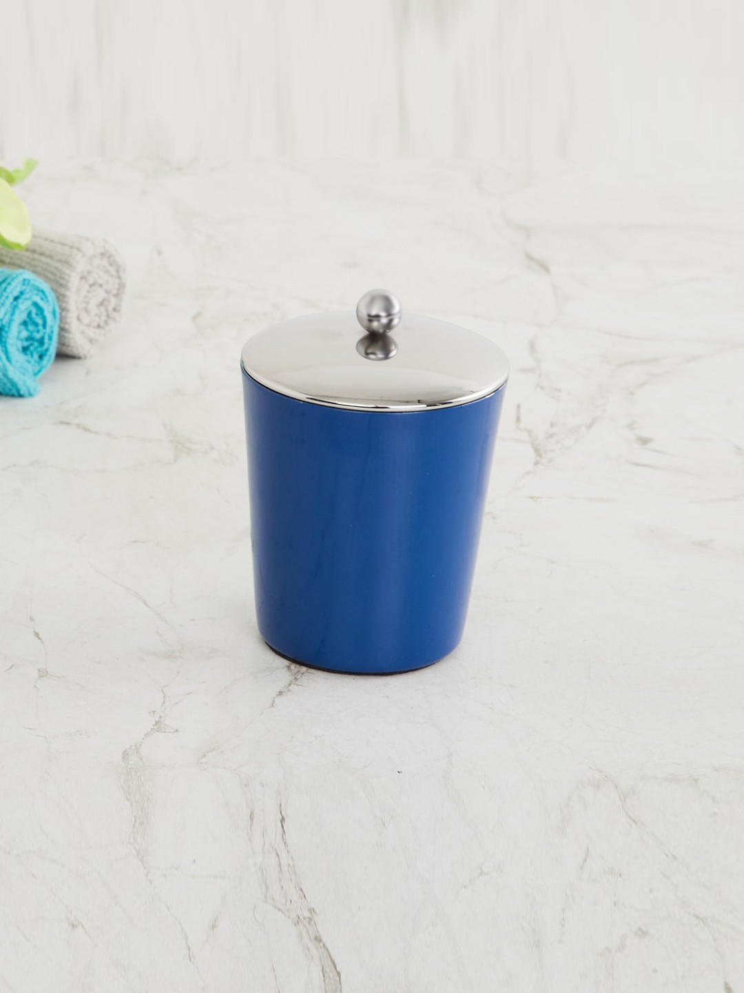 

Home Centre Health Living Blue Solid Stainless Steel Storage Tumbler with Lid