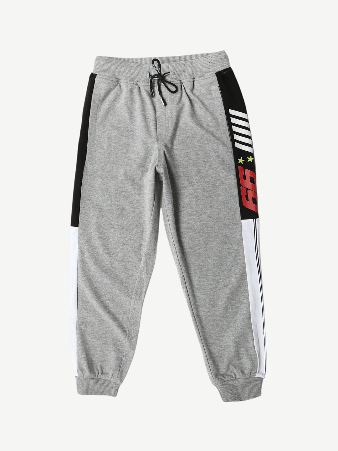 

Alan Jones Boys Grey Melange Solid Joggers