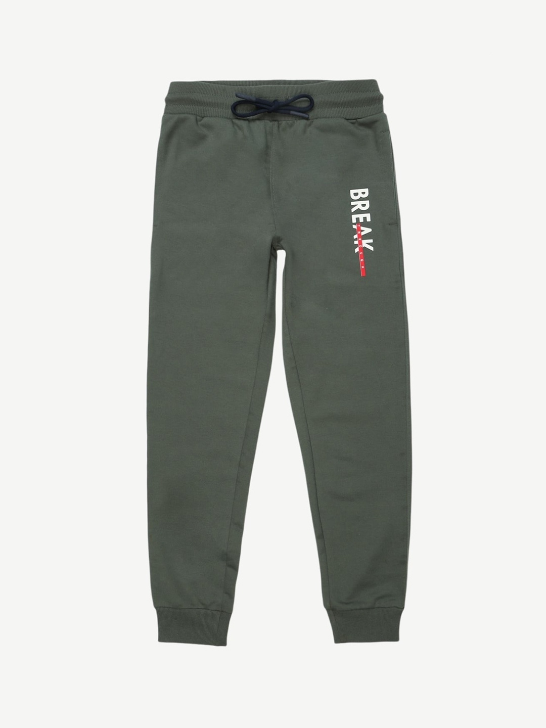 

Alan Jones Boys Green Solid Joggers