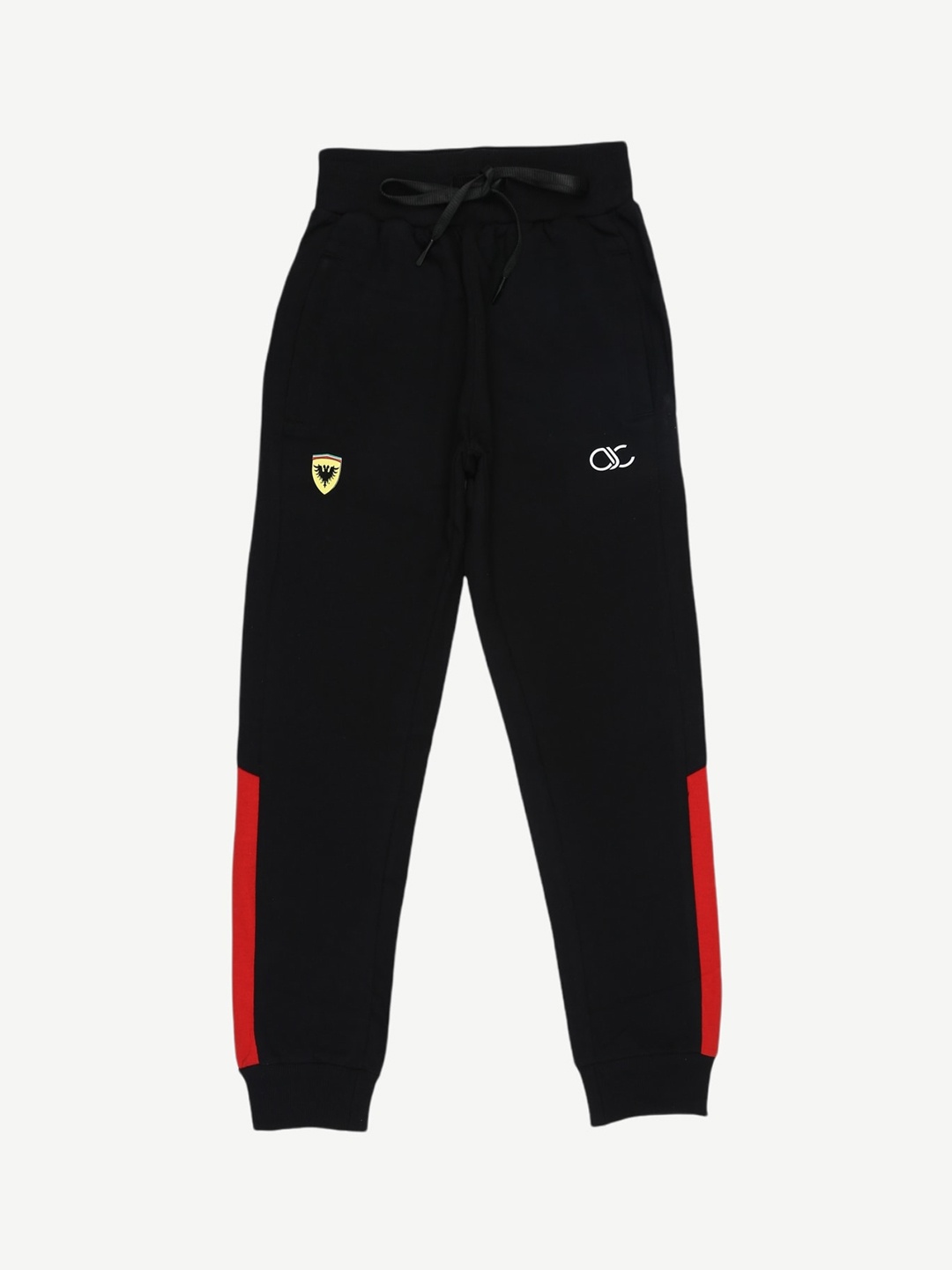 

Alan Jones Boys Black & Red Solid Joggers